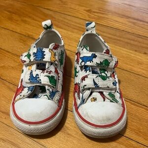 Converse toddler boy size 7 dinosaur sneakers